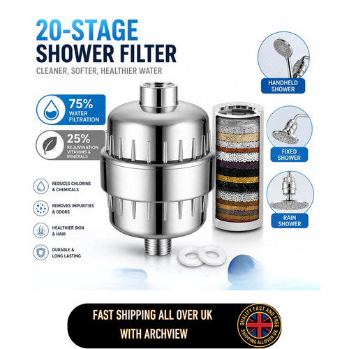Stage shower filter vitamin - filter,