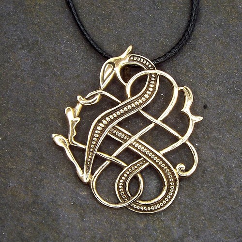 Bronze celtic viking dragon - celtic,