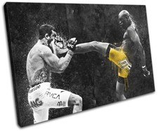 Anderson Silva UFC MMA Grunge Sports SINGLE CANVAS WALL ART Picture Print