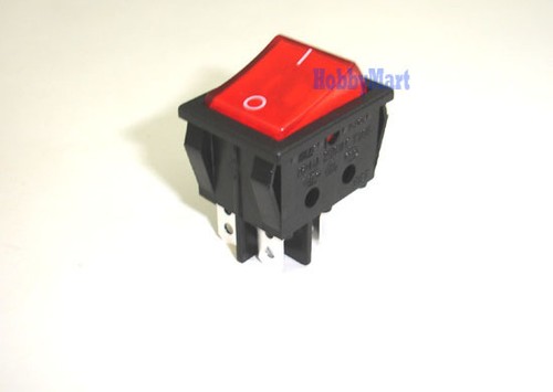 25x 32mm rocker switch red - 25x,