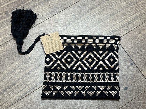 Mirasol boho embroidered pouch - mirasol,