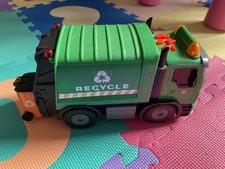 Big green recycling truck - green, toy