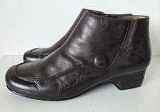 Brown leather upper zipper