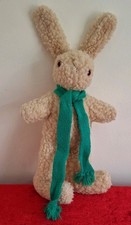 JANE HISSEY Vintage Old Bear & Friends RABBIT Soft Toy Plush  with green scarf 