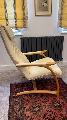 Habitat leather and wood