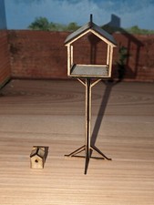 1:12 scale doll's house furniture, Bird Table and Bird Box Kit