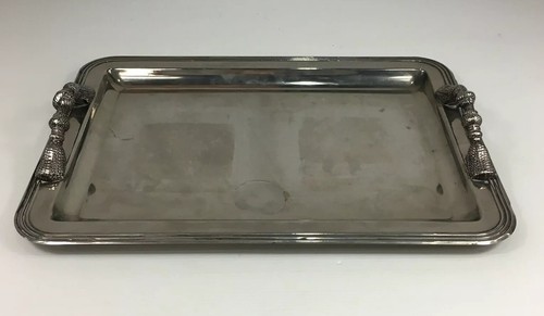 Vintage silver plated tray - vintage,