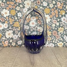 Murano Style Glass Basket –