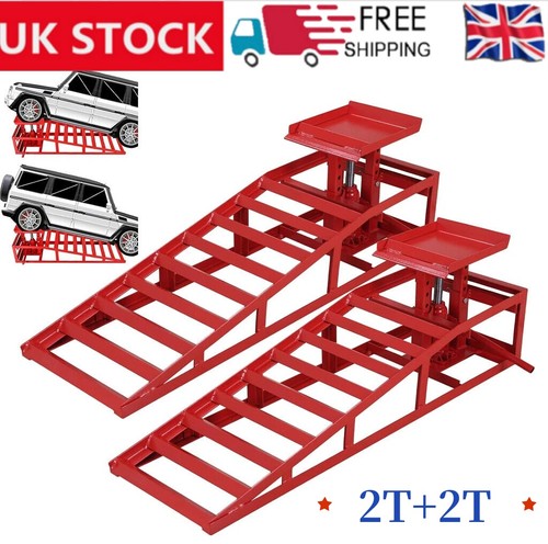 Ton hydraulic car ramps 2pc - hydraulic,