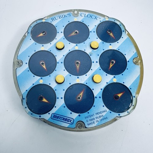 Vintage 1988 rubik clock - vintage,