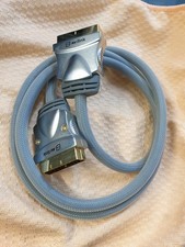 Premium SCART to SCART 1.5M Lead Cable  21 Pin RGB SKY TV DVD 24K GOLD Plated 