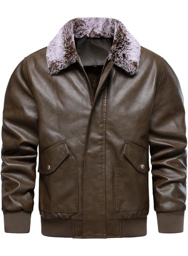 Mens faux leather flight - faux,