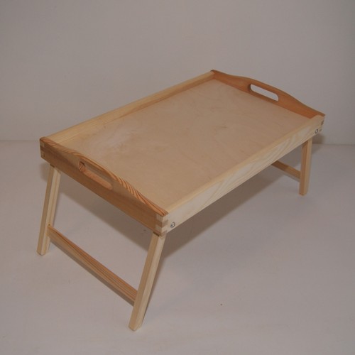 Wooden bed tray with - wooden,