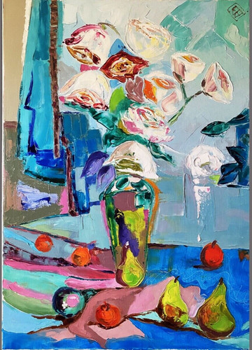 Large canvas original oil - canvas,
