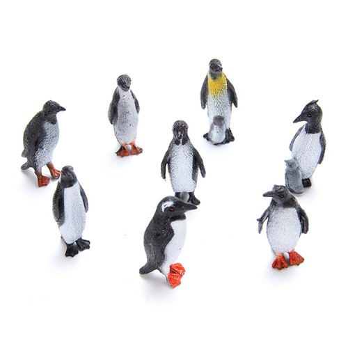 8pcs plastic cute ocean animal - ocean,