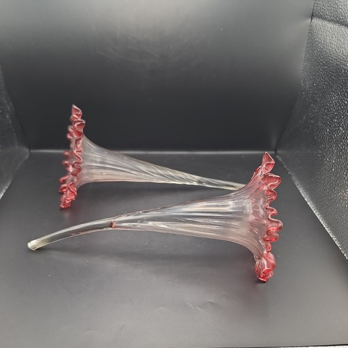 Pair cranberry and clear - pair,