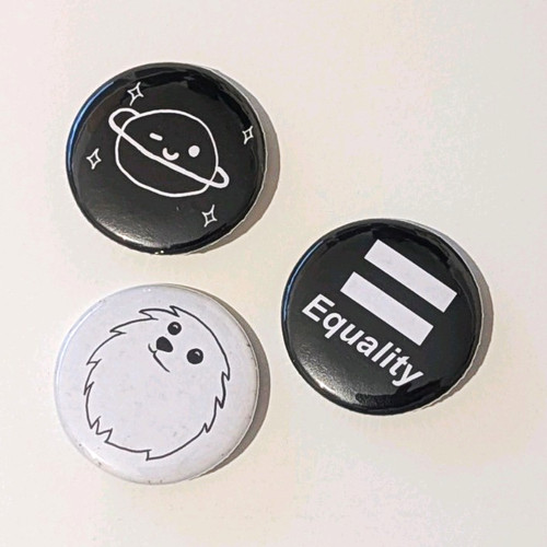 Novelty pin badges set - pin,