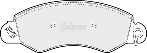 Front brake pad set - front,