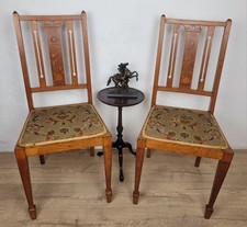 Edwardian Bedroom Chairs Pair