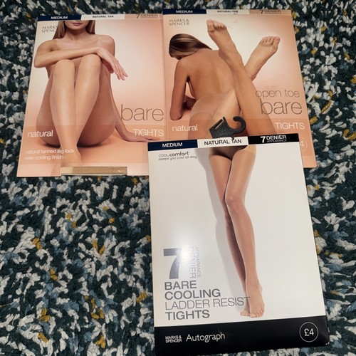 Bare tights 7 denier - m&s,