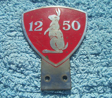 VINTAGE 1950s ALVIS 12/50 OWNERS CLUB CAR BADGE~SA/SB/SC/SD/TG/TH/TE HARE MASCOT