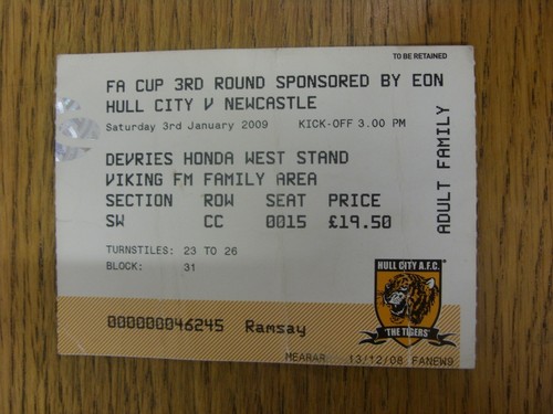 2009 ticket hull - 03/01/2009, city