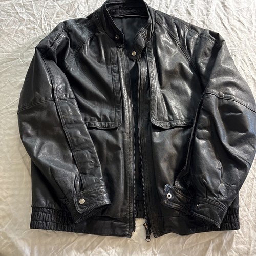 Cafe racer black leather - cafe,