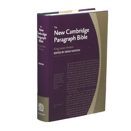 New cambridge paragraph bible - new,