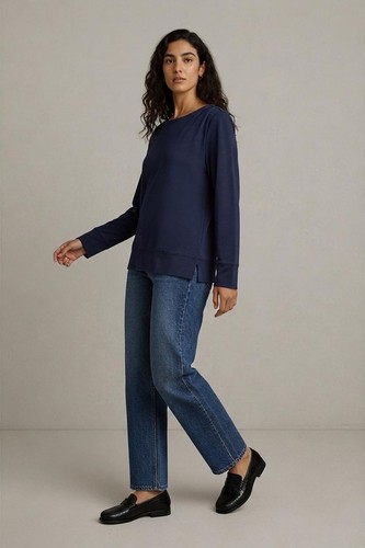 Jaeger navy long - navy, blouse