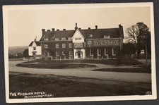 Postcard Buckhurst Hill nr Loughton Essex pub The Old Roebuck Hotel early RP