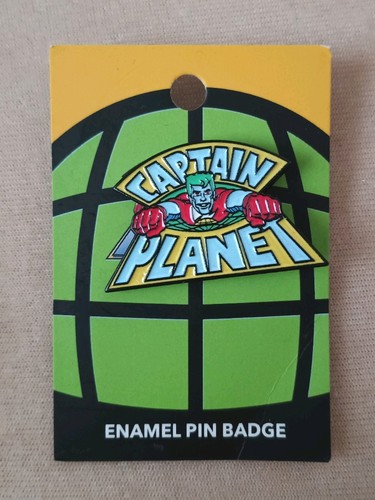 Captain planet pin badge - captain,