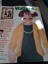 Alan Dart Wallace And Wendolene Toy Knitting Pattern Plus Sweater Magazine Cut