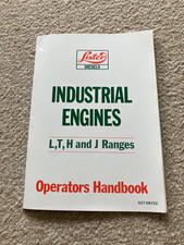Lister Industrial Engines, L, T, H and J ranges Operators Handbook, 027-08152