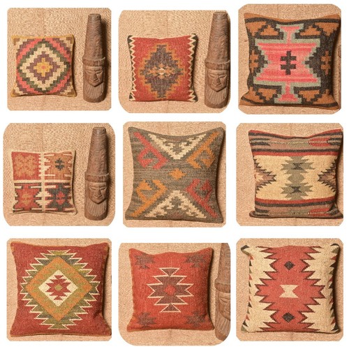 Handmade boho kilim cushion - kilim,