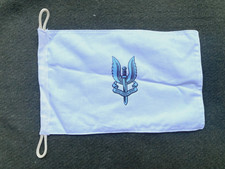 Excellent British Army SAS Special Air Service White Cotton Pennant / Flag