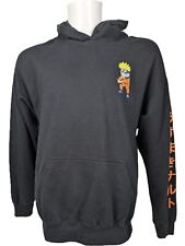 Naruto Hoodie Unisex Large Black Hooded Polycotton Manga Anime