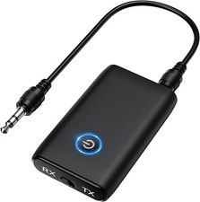 OQIMAX Bluetooth 5.3 Transmitter Receiver, 2-in-1 3.5mm Wireless Bluetooth