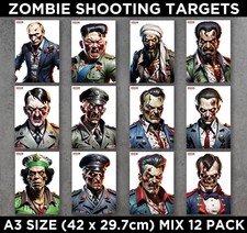 A3 ZOMBIE SHOOTING TARGETS
