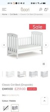 Used White Boori Country Cot Bedwith Brand New mattress, good condition 