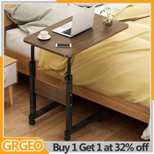 Portable Over Bed Chair Table Hospital Overbed Height Adjustable Laptop Tray UK