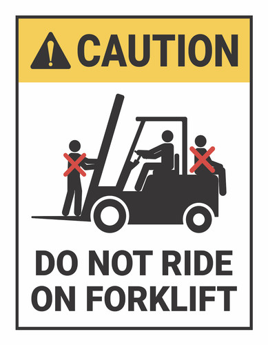 Caution not ride - caution,