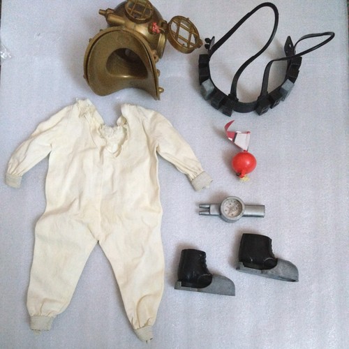 Vintage action man deep - man, sea