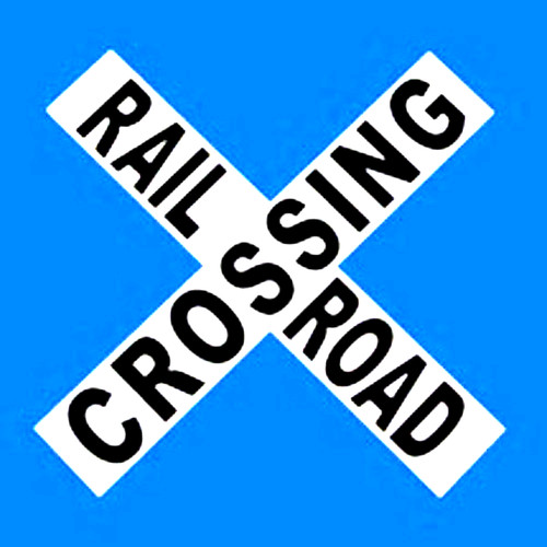 Railroad crossing sign 18 - railroad, |