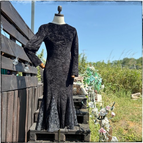 Vintage fit and flare black - fit,
