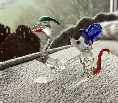 Murano glass miniature animals - murano,