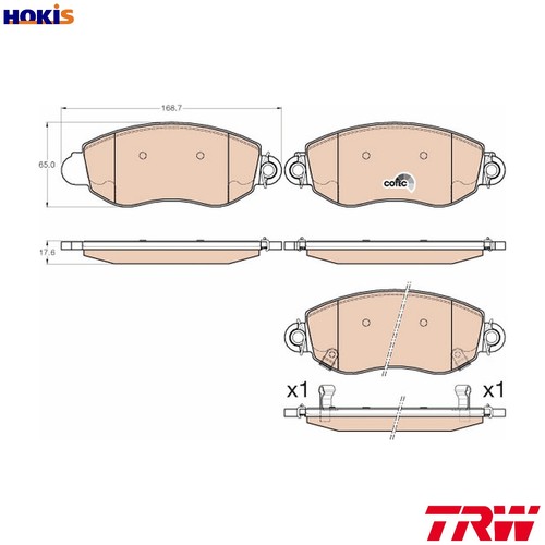 Brake pad set disc - pad,