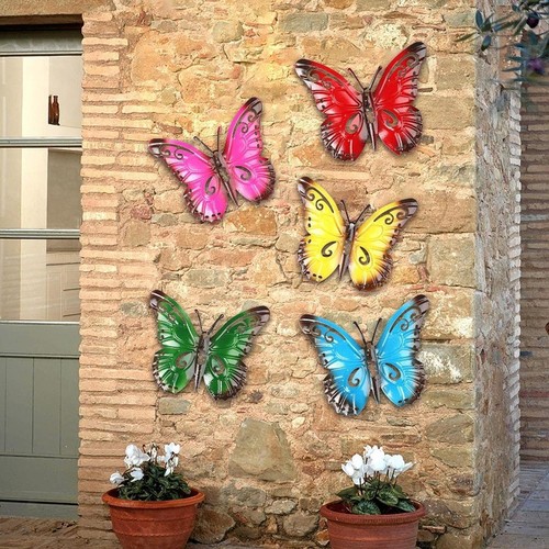 Pieces metal butterfly wall - metal,