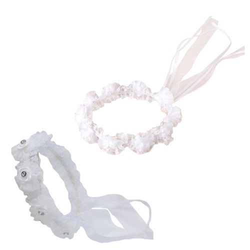 Flower girl headband wreath - girl,