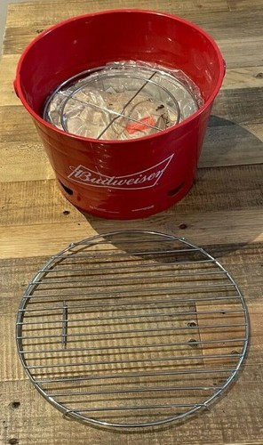 Budweiser bbq grill bucket - bbq,