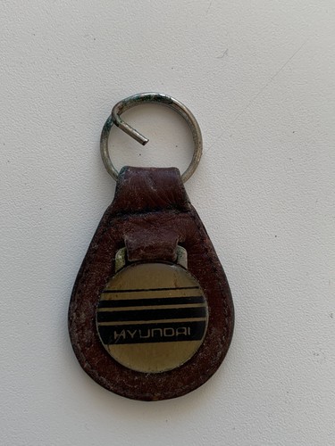 Leather keyring fob depicting - fob,